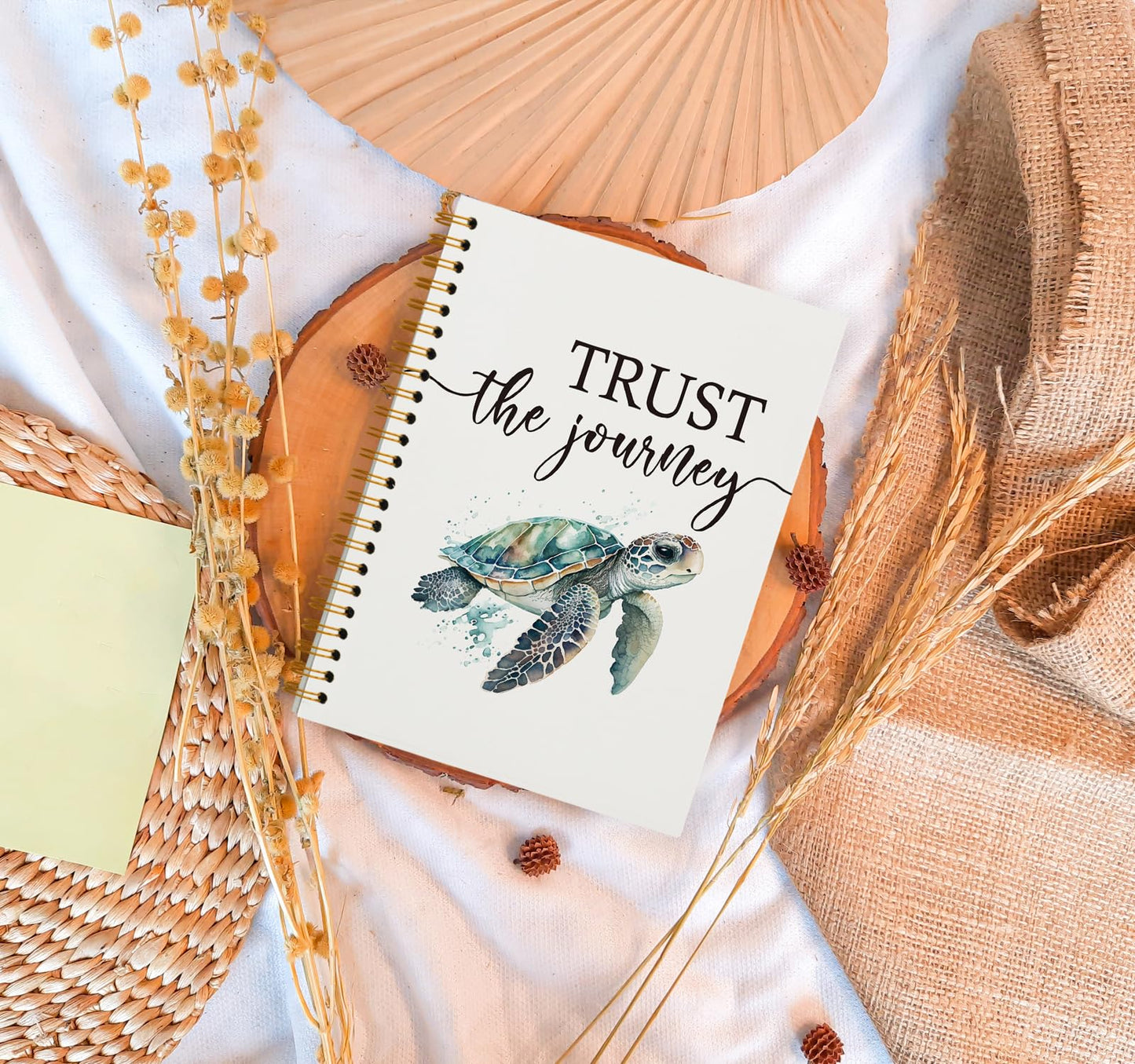 OXW Turtle Gifts Cute Notebook Journal, Gifts for Women Sea Turtle Lovers, Cute Beach Animal Lover Notebook Journal for Women Teen Girls Kids(5.5'' X 8.3'')