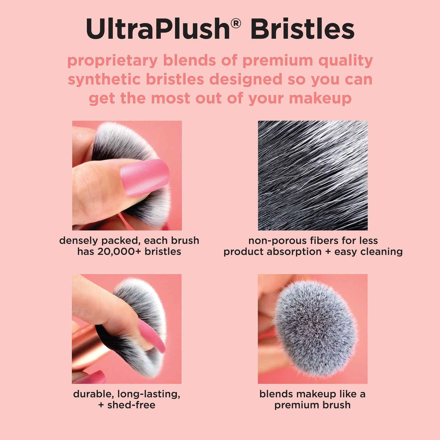 Real Techniques Brightening Concealer Makeup Brush, Viral Kitten Paw Brush Conceals Under Eyes, & Imperfections, Cover Dark Circles, For Brightener & Concealer, RT 242 Brush, Cruelty-Free, 1 Count