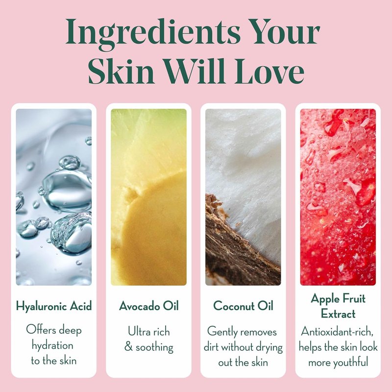 Foaming Cleanser - Hydrating Face Wash with Hyaluronic Acid & Avocado Oil | Gentle for Oily & Combo Skin - 5 fl oz