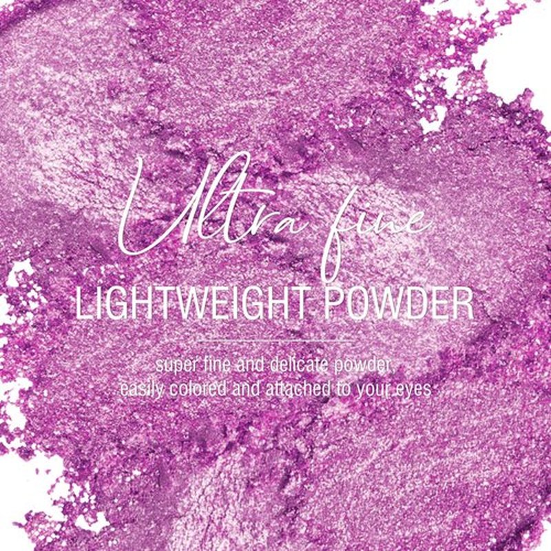 KYDA Single Puple Glitter Eyeshadow, Sparkling Pink Purple Eyeshadow, Pastel Purple Shimmer Pressed Powder Eyeshadow, High Pigment Eyeshadow Compact, Lightweight Blendable Eyeshadow, Pink Lilac