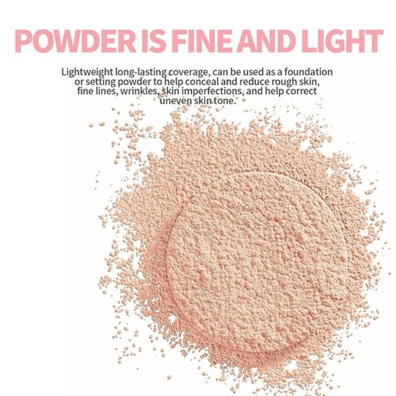 Luminance Milano Powder, Luminance Milano Pink Powder, Luminance Milano Setting Powder, Blurring Setting Powder for All Skin Tones (A)