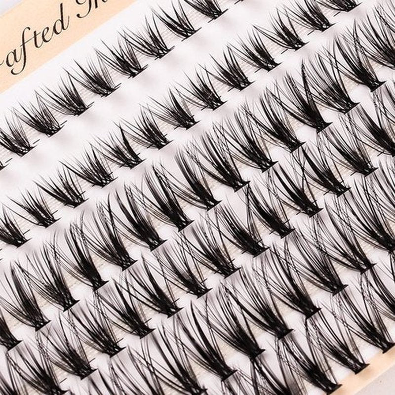 BlueSmurfs Individuals Lashes Extensions Fluffy 30D DIY Cluster Eyelashes Natural Faux Mink False Eye Lashes Multipack of 120 Mini Lash Clusters Volume (8-12mm Mix, 0.07 C Curl)