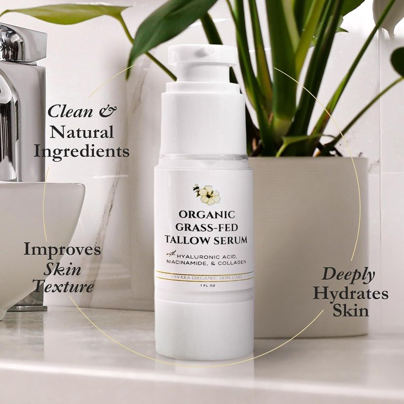 Ultra Face Moisturizer & Tallow Serum Set - Hydrating Skincare Duo with Grass-Fed Tallow & Hyaluronic Acid | 2pc Set