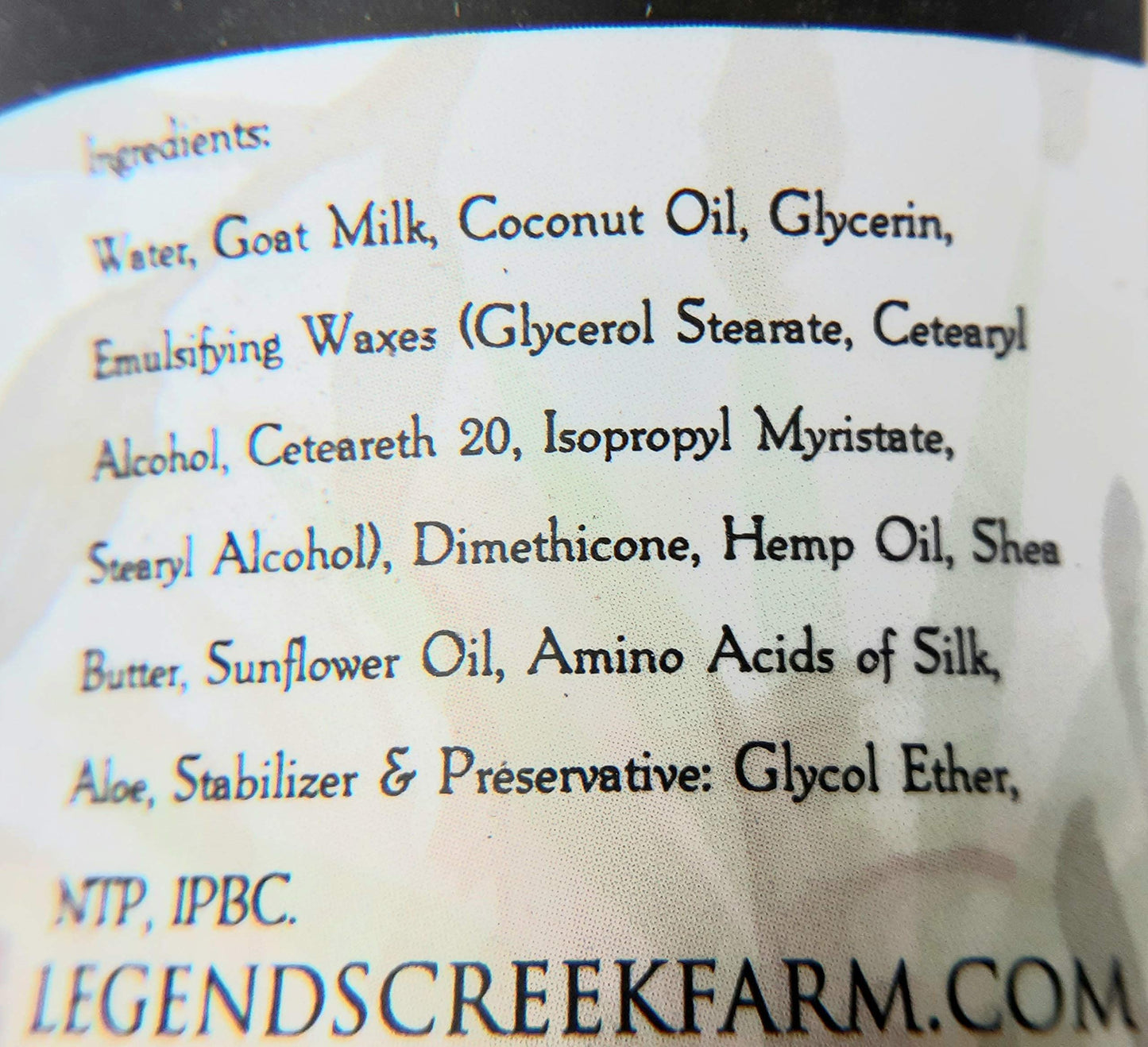 Legend's Creek Farm Goat Milk Lotion - Moisturizing Goat Milk Body Lotion for Body, Hand & Face - 9 oz Body Moisturizer with Shea Butter, Sunflower Oil, Aloe, Handmade in USA (Unscented L.)