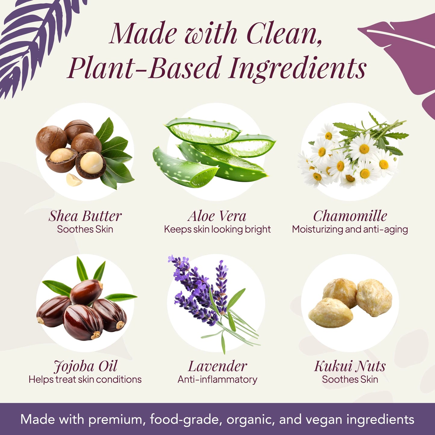 Saavy Naturals Hand Wash – Plant-Based Liquid Hand Soap with Aloe Vera, Shea Butter & Essential Oils – Sulfate-Free, Moisturizing, Food-Grade Ingredients – Lavender Chamomile – 12 fl oz, 2 pack