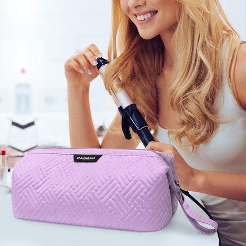 Hair Tools Travel Bag for Shark Flex,Carrying Case Flat Curling Iron Waterproof Organizer,Compatible with FlexStyle Attachment (Purple)