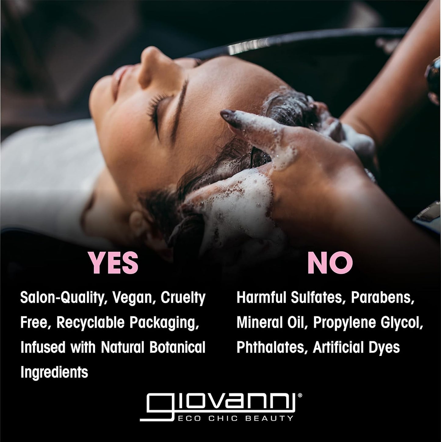 Giovanni 50:50 Balanced Hydrating Shampoo 33.8 oz - Sulfate & Paraben Free for Stressed Hair