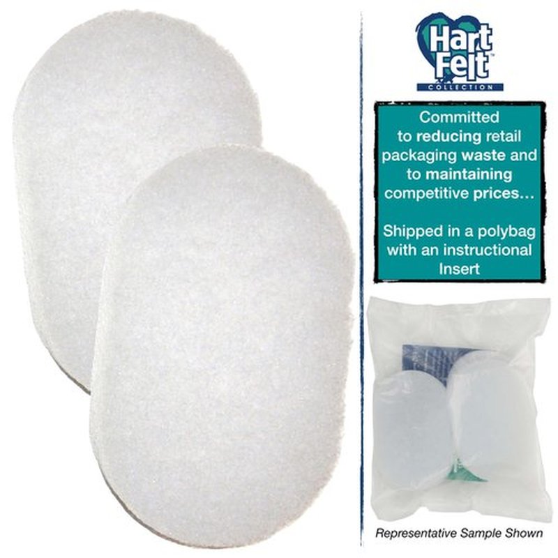 HartFelt Bath Sponges for Shower Women & Men | Soft Exfoliating Body Sponge for Dead Skin | Chemical-Free Sponges for Body | Cleanses Skin from Dirt & Excess Oil | Made in USA - Pack of 2