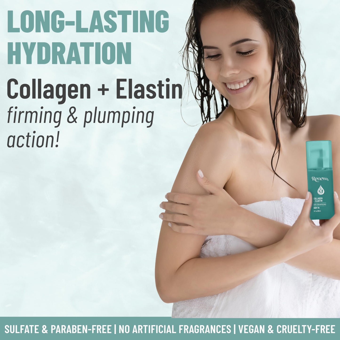 RENEW RX Collagen + Elastin Restorative Skin Strengthening Oil, 10 fl oz