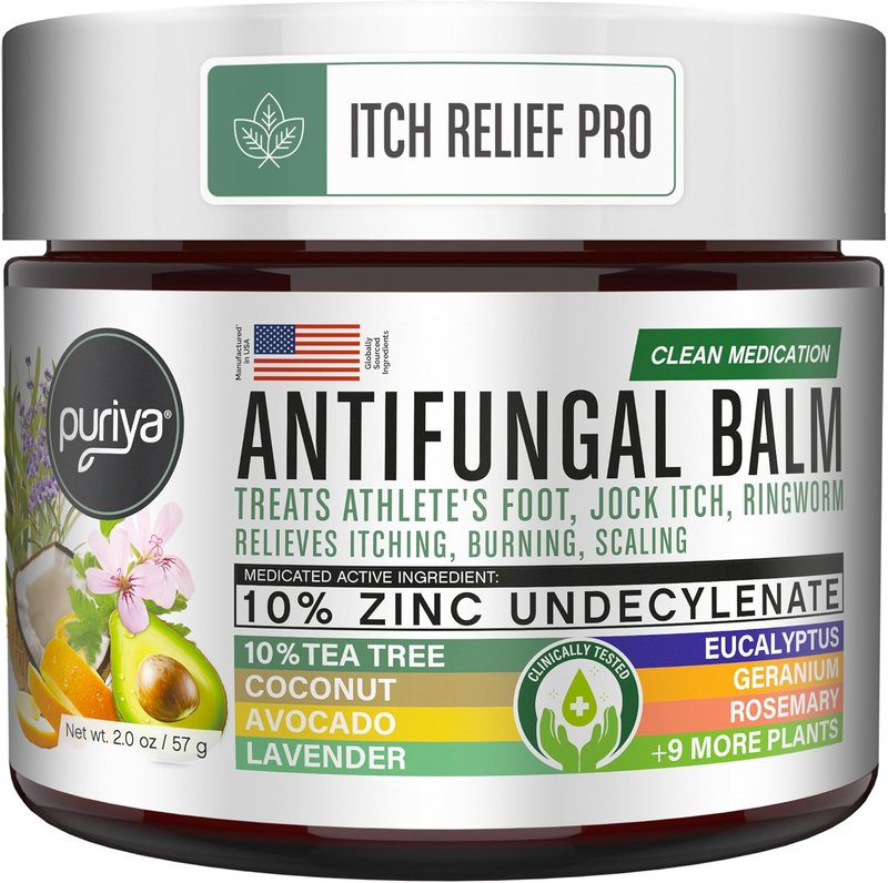 Antifungal Cream for Skin Fungus - Extra-Strength Treatment for Athletes Foot, Jock Itch & Ringworm | Tea Tree Oil Relief