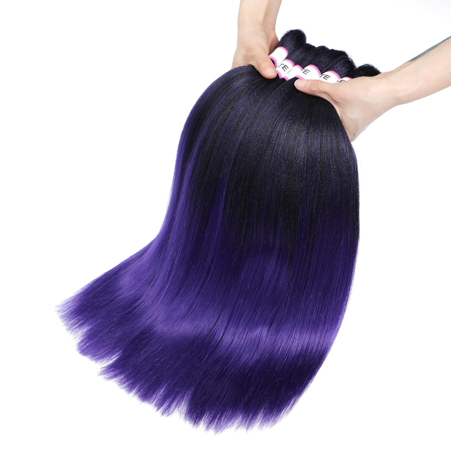 ATRAENTE Braiding Hair Pre Stretched,18 Inch 8 Packs Ombre Braiding Hair for Boho Box Braids Yaki Texture Hot Water Setting Soft And Light