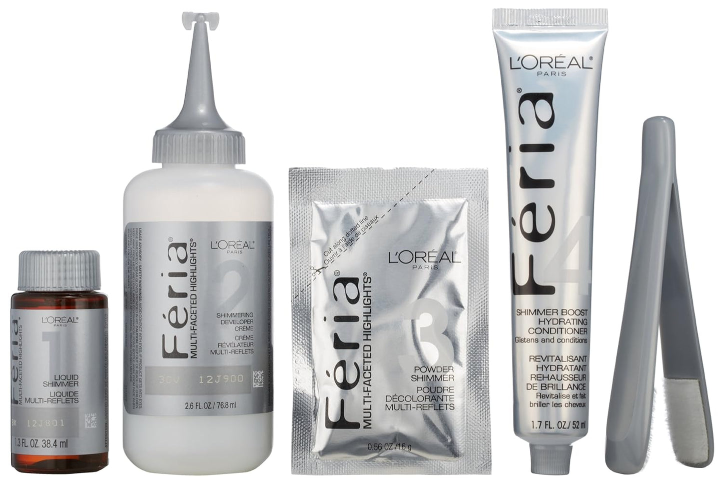Feria Multi-Faceted Shimmering Permanent Hair Color Kit - C100 Star Lights Extreme