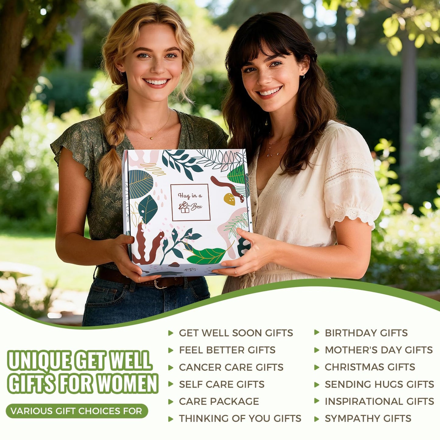 Get Well Soon for Women Self Care Gift Baskets Inspirational Thinking of You Gift Set Relaxation Feel Better Hug in a Box Chemo Care Package for Women Her Mom Friend Sister Wife