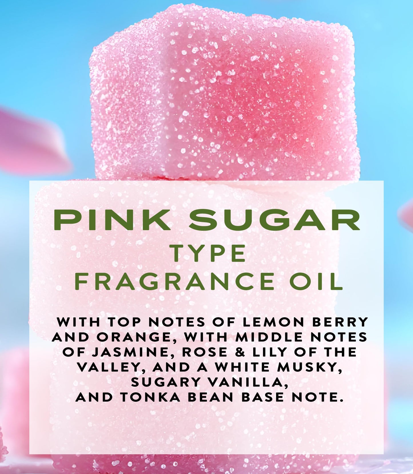 Botanical Beauty PINK SUGAR FRAGRANCE OIL ROLL-ON Rollerball Perfume, Long Lasting an luxury scent blend of Lemon, Orange, Jasmine, Rose, Lily of the Valley, Sugary Vanilla (0.169 Fl Oz 5 ml)