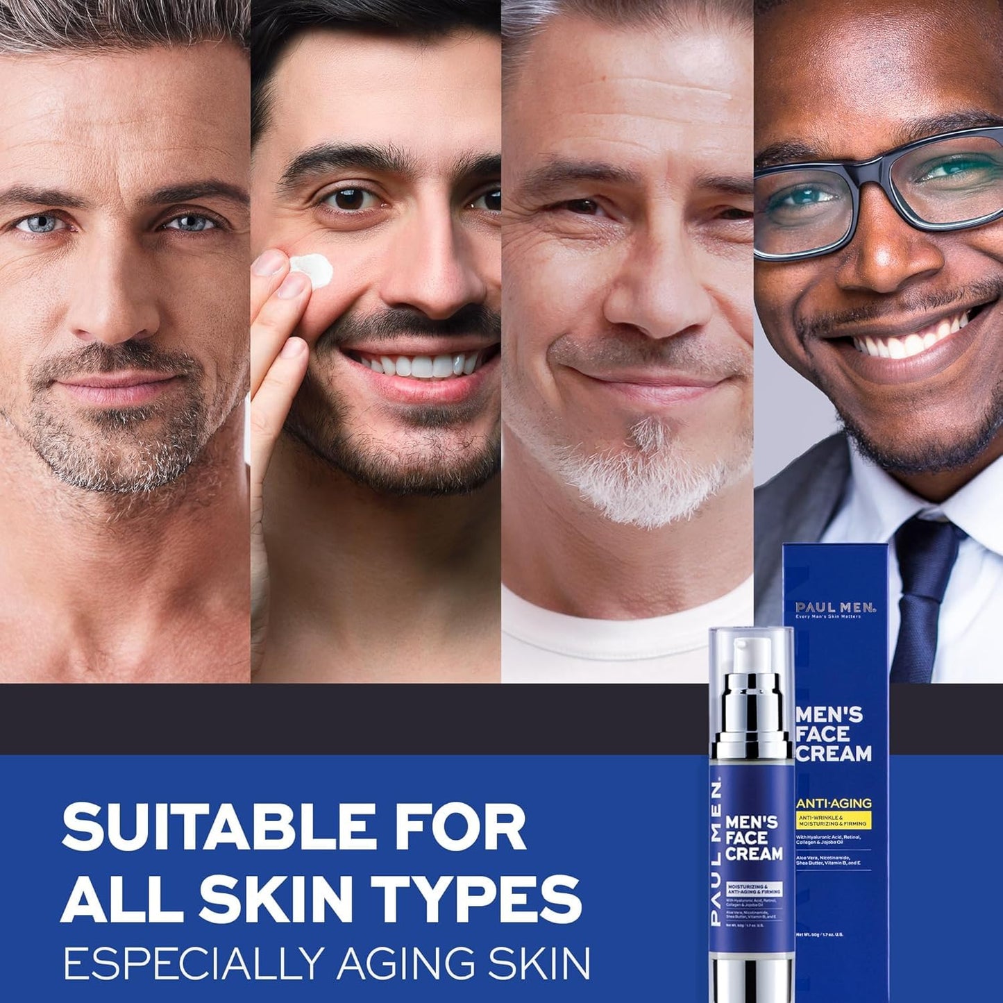 Enaskin Naturals Men's Anti-Aging Face Moisturizer Cream