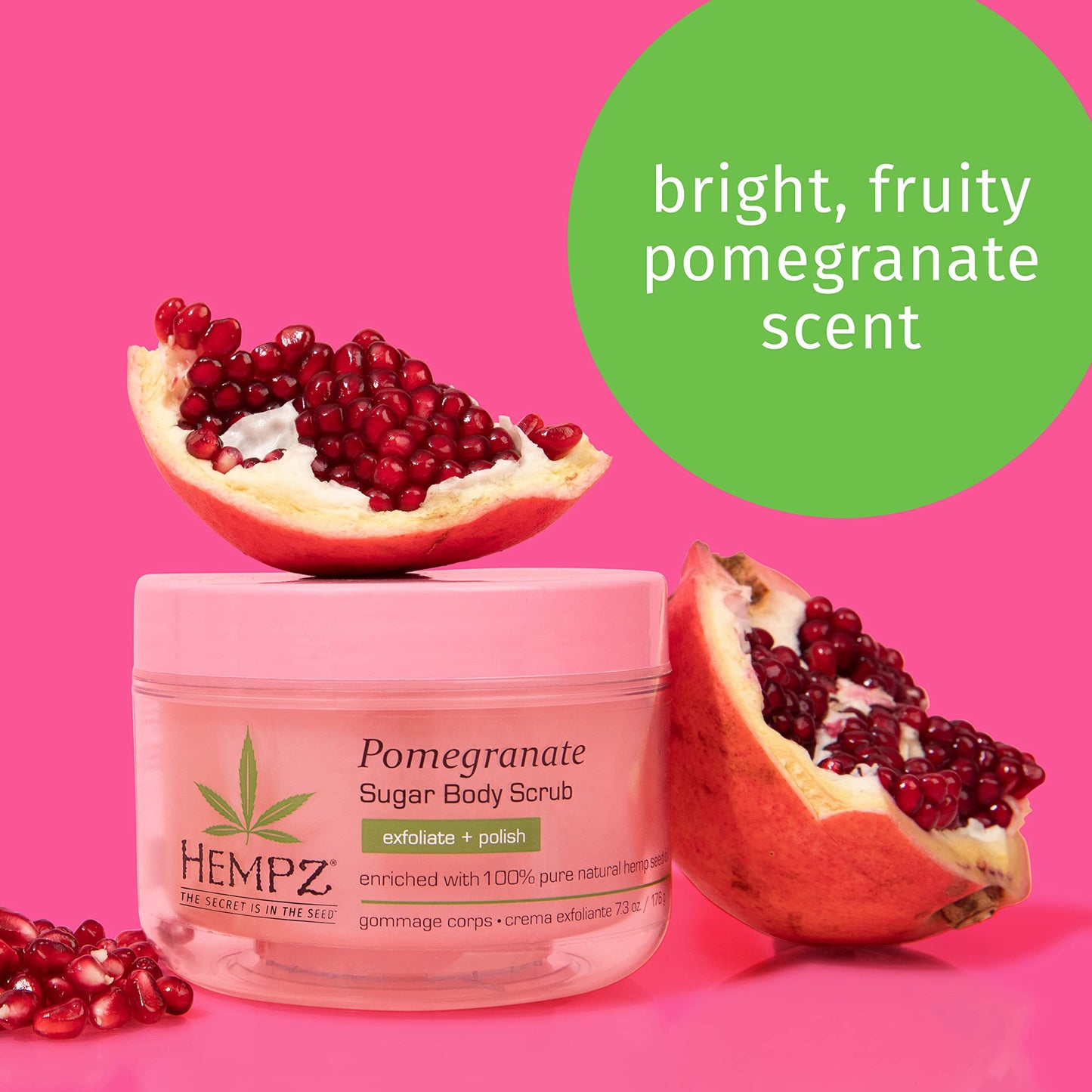 Hempz Supre Sugar Scrub Pomegranate 7.3oz