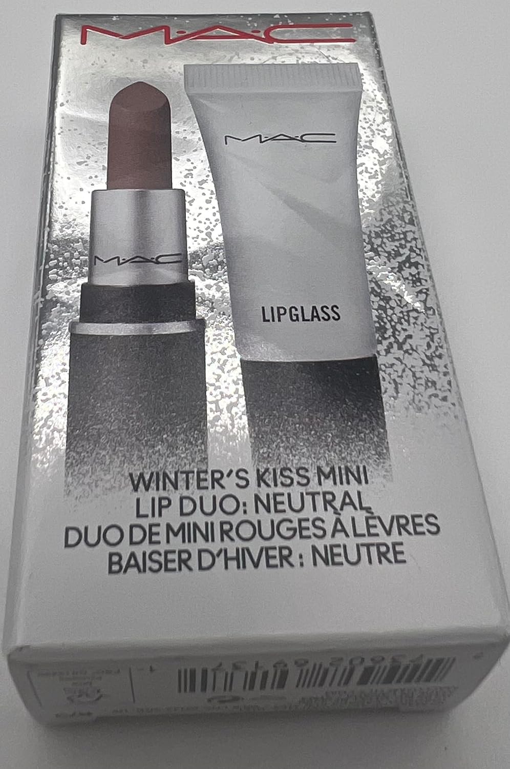MAC Winter's Kiss Lip Duo - Retro Matte Lipstick in Bronx & Clear Mini Lipglass