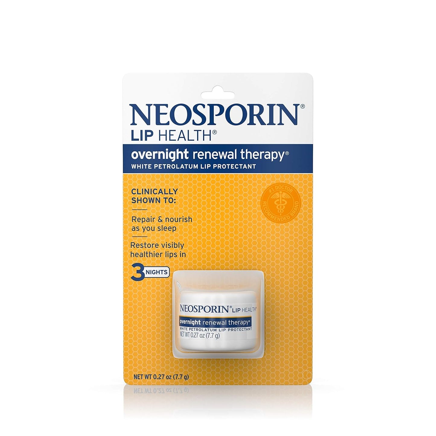Neosporin Overnight Lip Health Renewal Therapy - 0.27 oz Jar (Pack of 4)