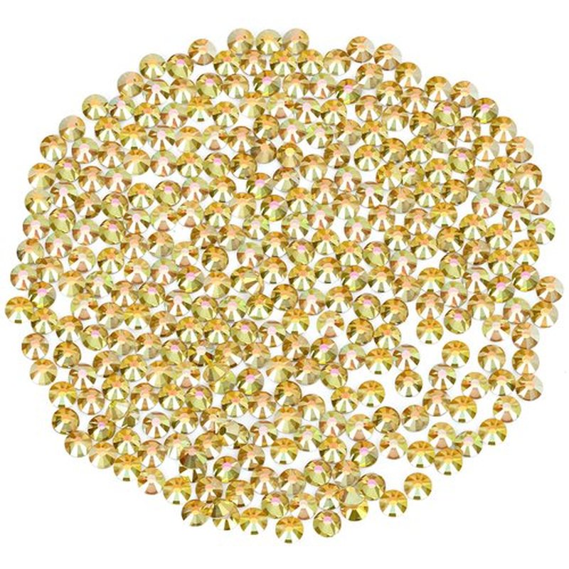 Novani Rhinestones 1440Pcs Flatback Crystal Round Loose Gemstones Glass Rhinestones for Crafts Makeup Nail Art Clothes Shoes DIY Decorations(SS20, 4.6-4.8mm,MetalSunlight)