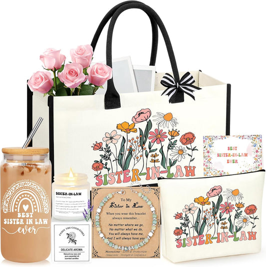 Sister In Law Gifts - Unique Birthday & Holiday Gift Basket Set of 6 | Thoughtful Presents for Any Occasion