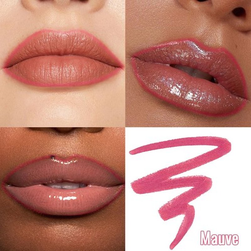 Lip Liner - Lip Liner Stain, Peel Off Lip Liner Tattoo, Long Lasting Lip Stain Peel Off with Natural Finish, Easy to Use, Waterproof, Smudge-proof, Transfer-proof, Highly Pigmented Color, Mauve