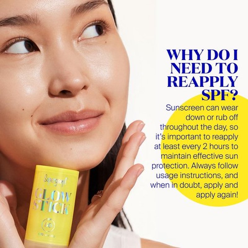 Supergoop! Glow Stick, 0.7 oz - SPF 50 PA++++ Dry Oil Sunscreen Stick for Face & Body - Brightens & Hydrates for a Healthy Glow - Mess-Free, Travel-Friendly SPF