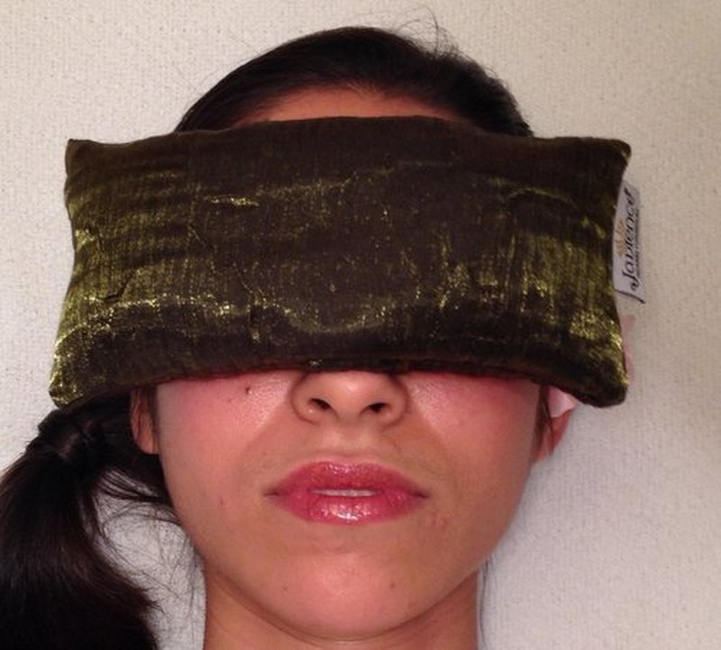 JADIENCE Lavender Eye Mask - GREEN: Soothing Eye Pillow for Stress & Tired Eyes! | Perfect Yoga Eye Bag | Best Eye Mask for Migraines
