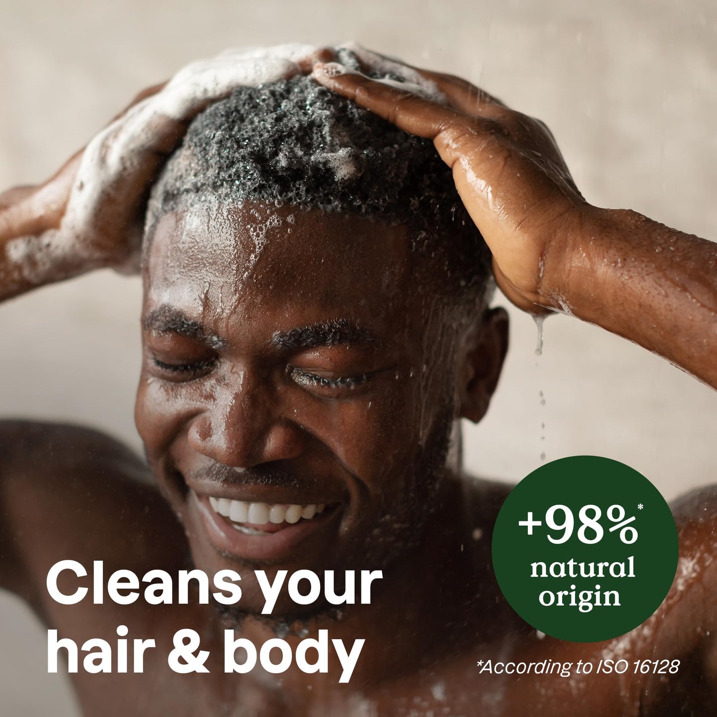 ATTITUDE 2-in-1 Body Wash and Hair Shampoo, EWG Verified Shower Gel, Dermatologically Tested, Made with Naturally Derived Ingredients, Vegan Personal Care, Peppermint and Sweet Orange, 16 Fl Oz