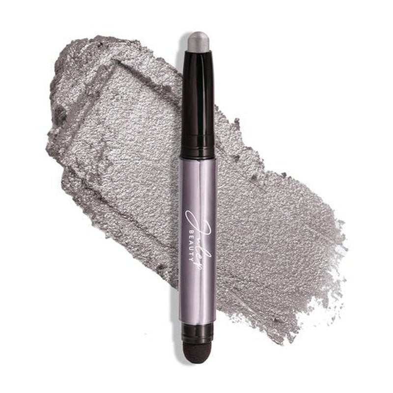 Julep Eyeshadow 101 Crème-to-Powder Waterproof Eyeshadow Stick – Rainstorm Shimmer – Long-Lasting, Crease-Proof, Deep Silver Shimmer Cream Eyeshadow with Built-in Smudger