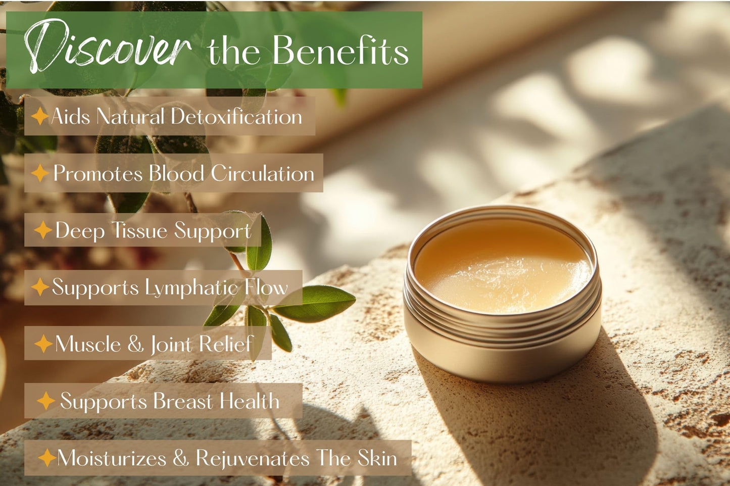 Organic Poke Root & Castor Oil Salve | Vegan Lymphatic Support | Enriched with Essential Oils | Cysts, Boils, Fibroids, Swollen Lymph Nodes, Breast & Joint (1oz, Citrus Spark)
