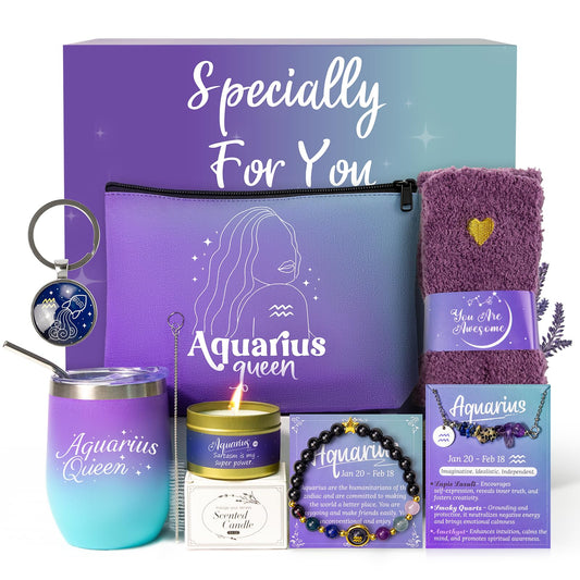 Virgo Birthday Gifts for Women Zodiac Gift Basket Sets for Best friend, Mom, Sister, Wife, Unique Birthday Gift Ideas for Women