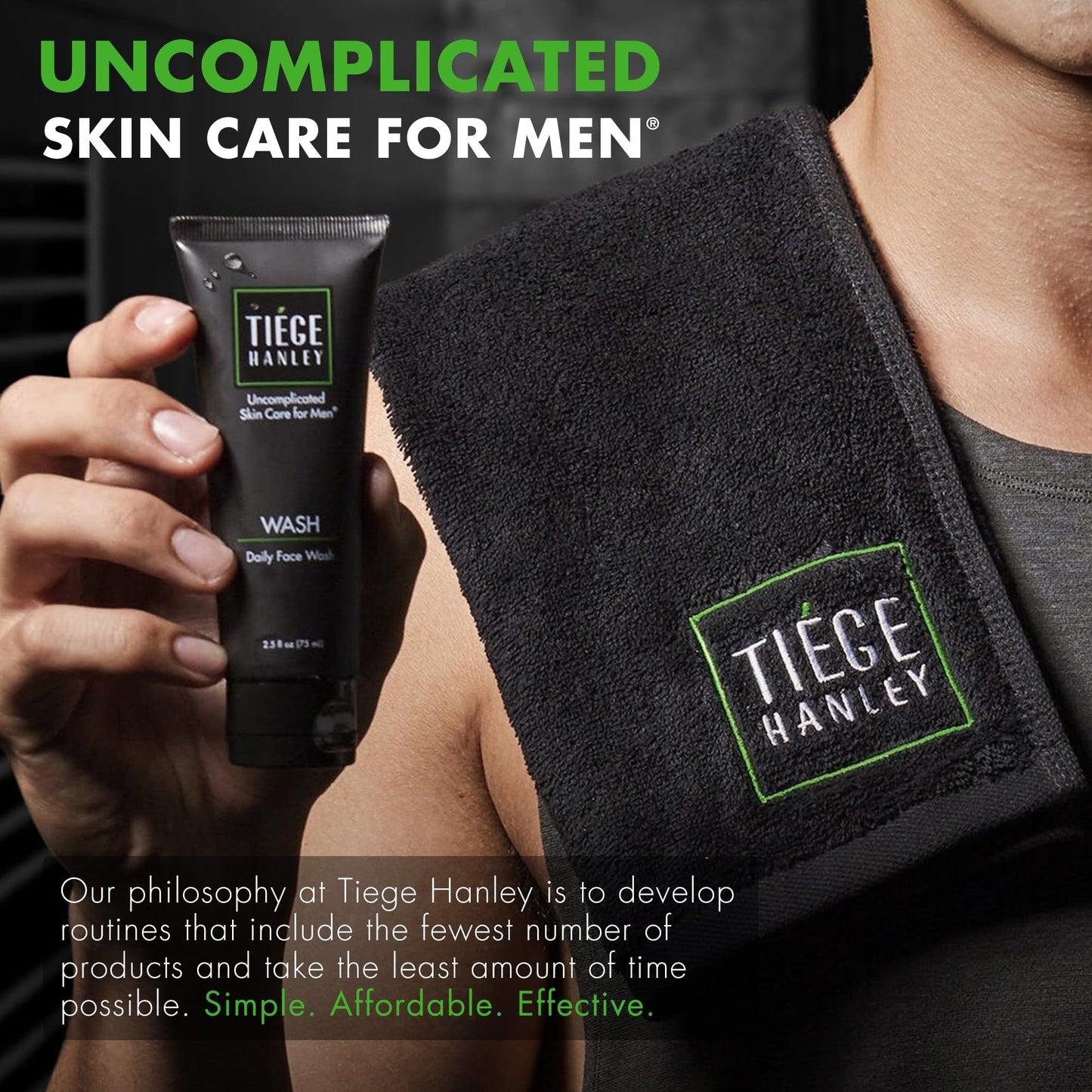Tiege Hanley Anti-Chafe Powder for Men, Clean Scent, Cooling, 2 Oz