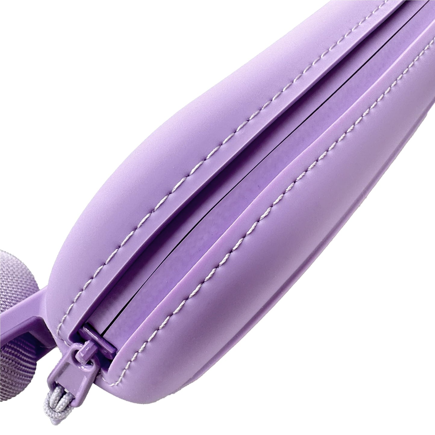 Leufu Silicone Crossbody Bag for Women & Men – Premium Soft-Touch Belt Bag, Adjustable Sling & Shoulder Strap (32-50"), Water-Resistant & Easy to Clean (Soft Lilac)