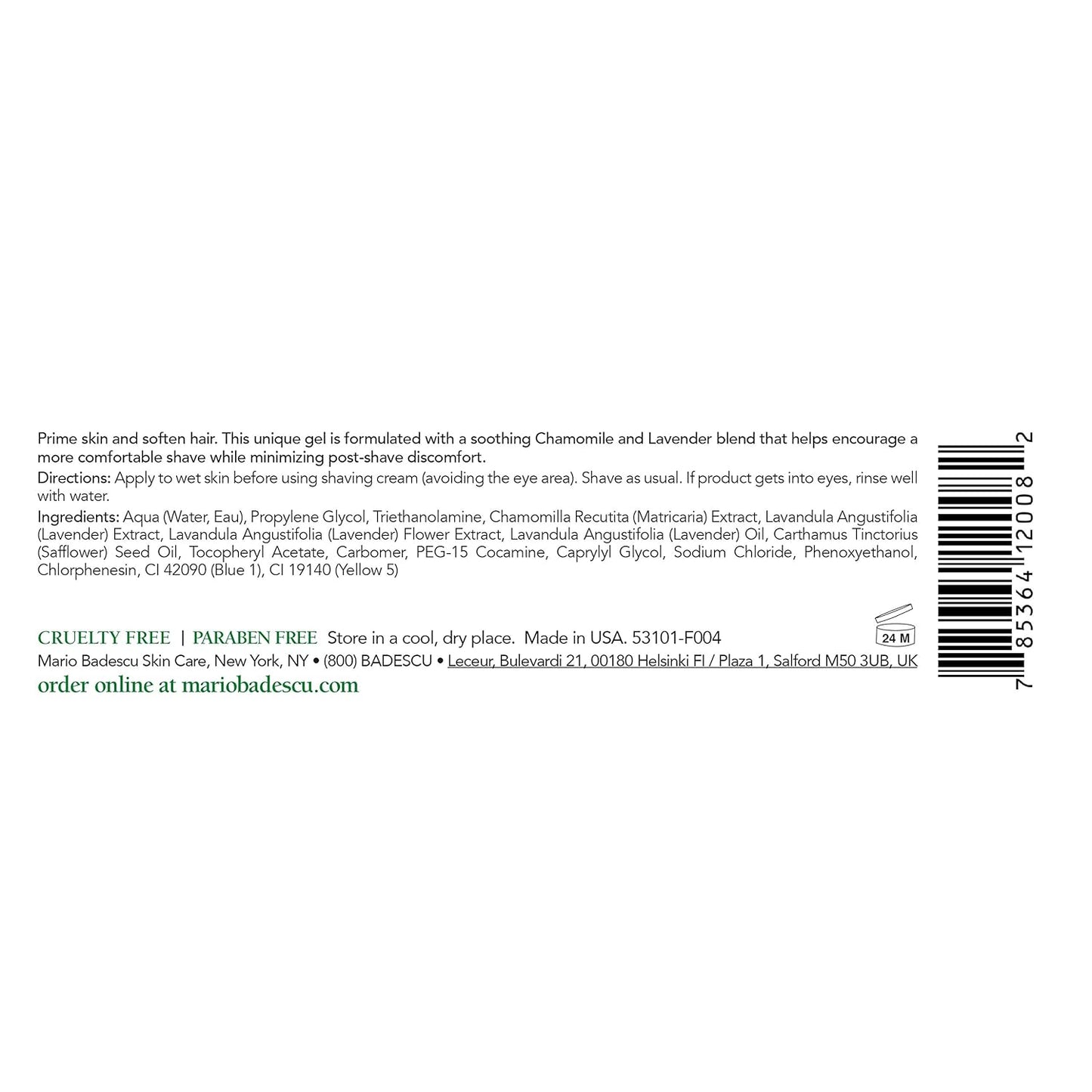 Mario Badescu Pre-Shave Conditioner - Soothing, Botanical-infused Pre Shave Gel for Your Best Shave Yet - Preps, Primes, and Softens Skin and Hair