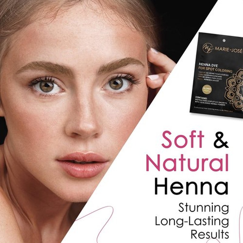 Marie-José & Co Henna Dye Set - Professional Henna Tint for Spot Coloring - Good for 50 Applications (Blond)