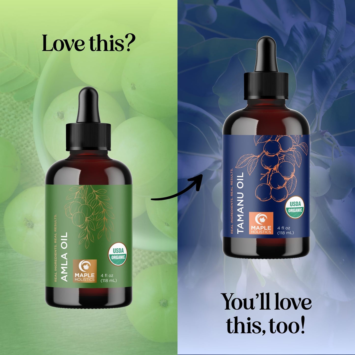 Organic Amla Oil for Hair - 100% Pure Amla Hair Oil for Volume Shine & Hydration - Cold-Pressed Extra Virgin Unrefined Non-GMO & USDA Organic for Nourishing Moisturizing Scalp Care (4 Fl Oz)