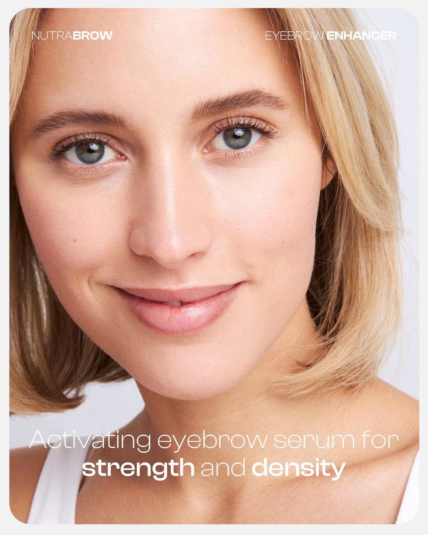 Nutracosmetic NutraBrow Eyebrow Enhancer - Eyebrow Growth Serum for Thicker Brows in 8-12 Weeks I Eyebrow Serum to Grow Brows I Made in Germany I 3ml
