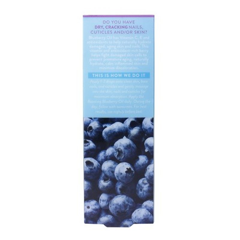 Nailtopia Fresh Revitalizing and Energizing Blueberry Oil - Cuticle Oil and Nail Growth - Nail and Cuticle Hydration - Bio-Sourced Nail Care - 0.41 oz (Pack of 2)