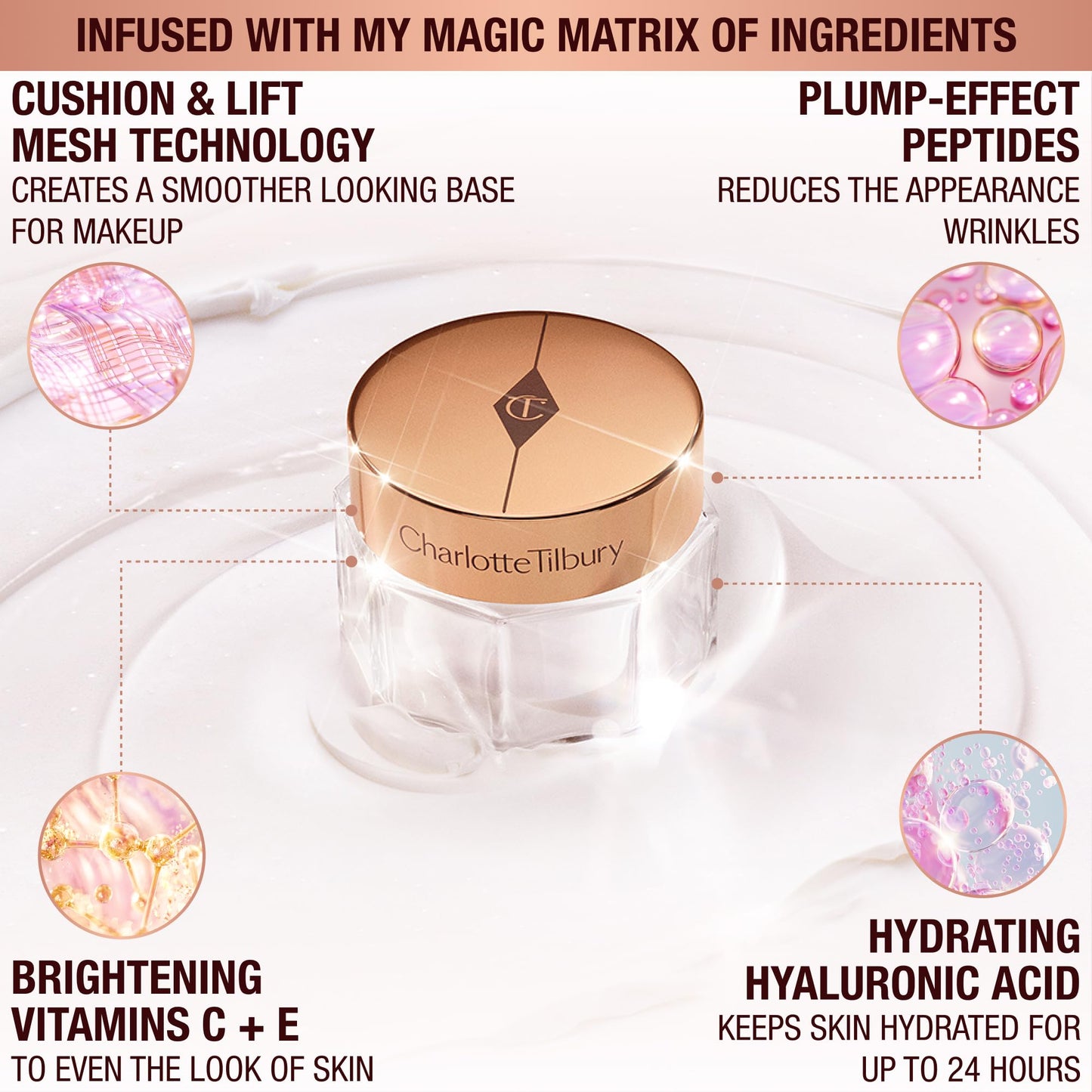 Charlotte Tilbury Charlotte's Magic Cream Forever Set - Firming & Hydrating Face Cream with Vitamins C & E, Peptide Complex & Hyaluronic Acid - Includes Refill Capsule