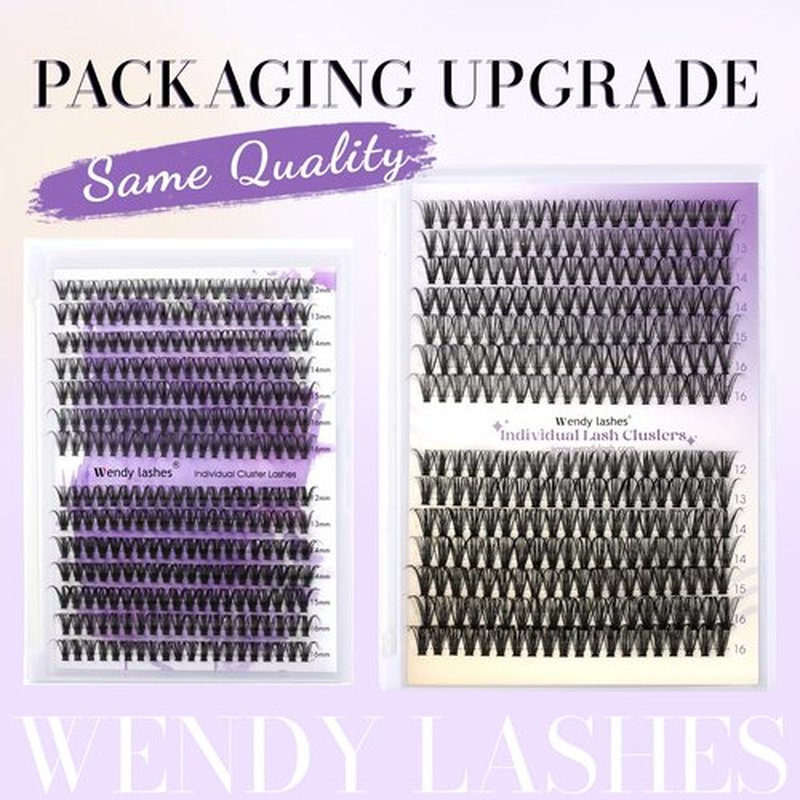 Individual Cluster Lashes 30D/40D Mixed Natural Eyelash Clusters C/D Curl 0.07mm Matte Black Soft 12-16mm Mink DIY Individual Eyelashes Cluster Lashes Extension(30/40D-D,12-16mm Mixed)