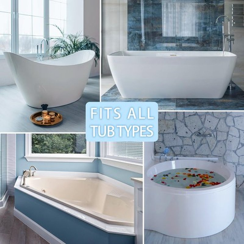 Poemland Bath Pillow for Tub, Luxury Bath Pillow Soft 4d Mesh, Bathtub Pillow for Soaking tub with 6 suctions Cups, Bath Tub Pillows for Head and Neck Support, for Relaxing Spa (White)