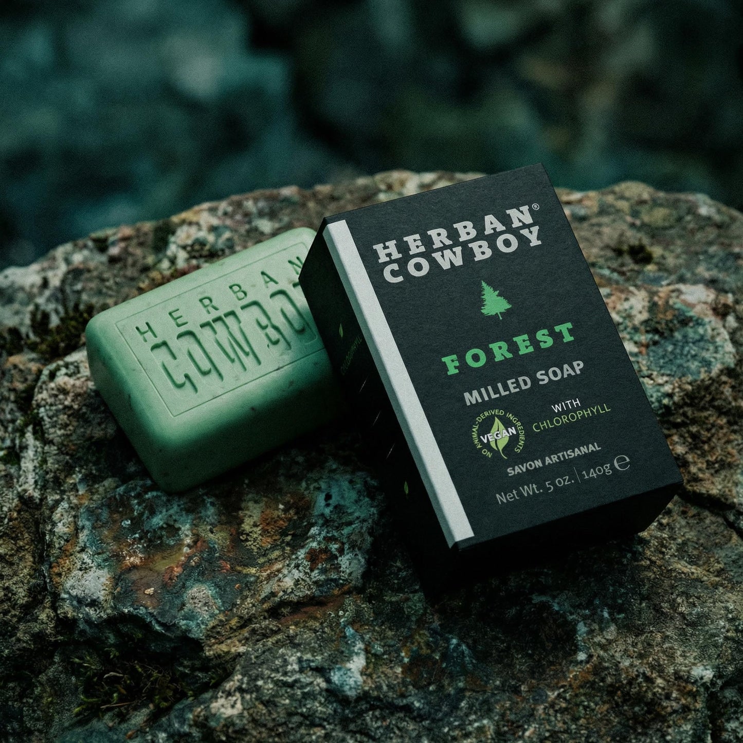Herban Cowboy Forest Body Soap with Hints of Cedar, Mandarin, and Black Pepper (5 oz, Pack of 6)