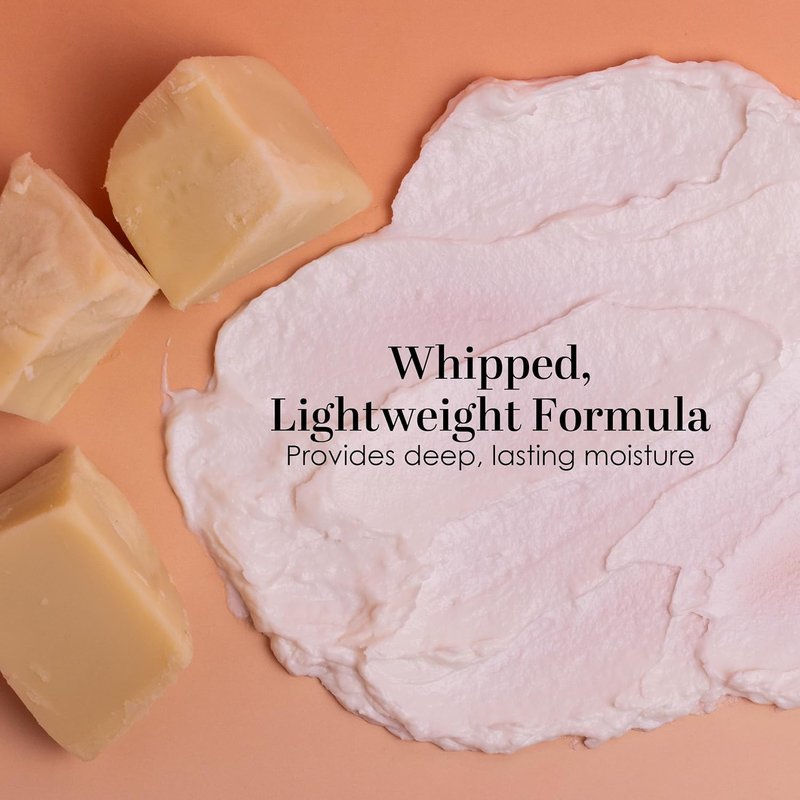 Unscented Body Butter for Dry Skin - Deep Moisturizer with Raw Shea Butter & Jojoba Oil | 8 oz