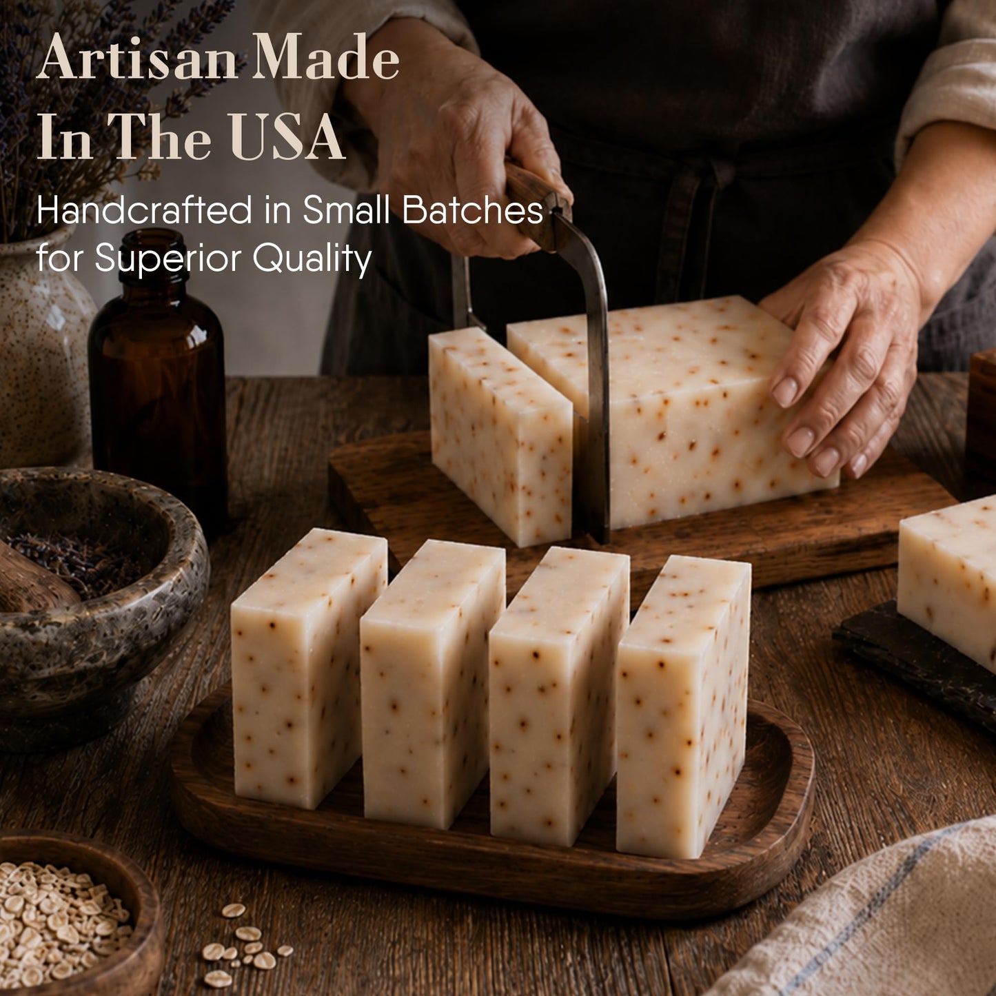 360Feel Patchouli Soap - Made in the USA - Castile Handmade, All Natural, Cold Processed - Infused with Patchouli for Relaxation and Gentle Cleanse - Rich Moisturizing Lather - 5 oz