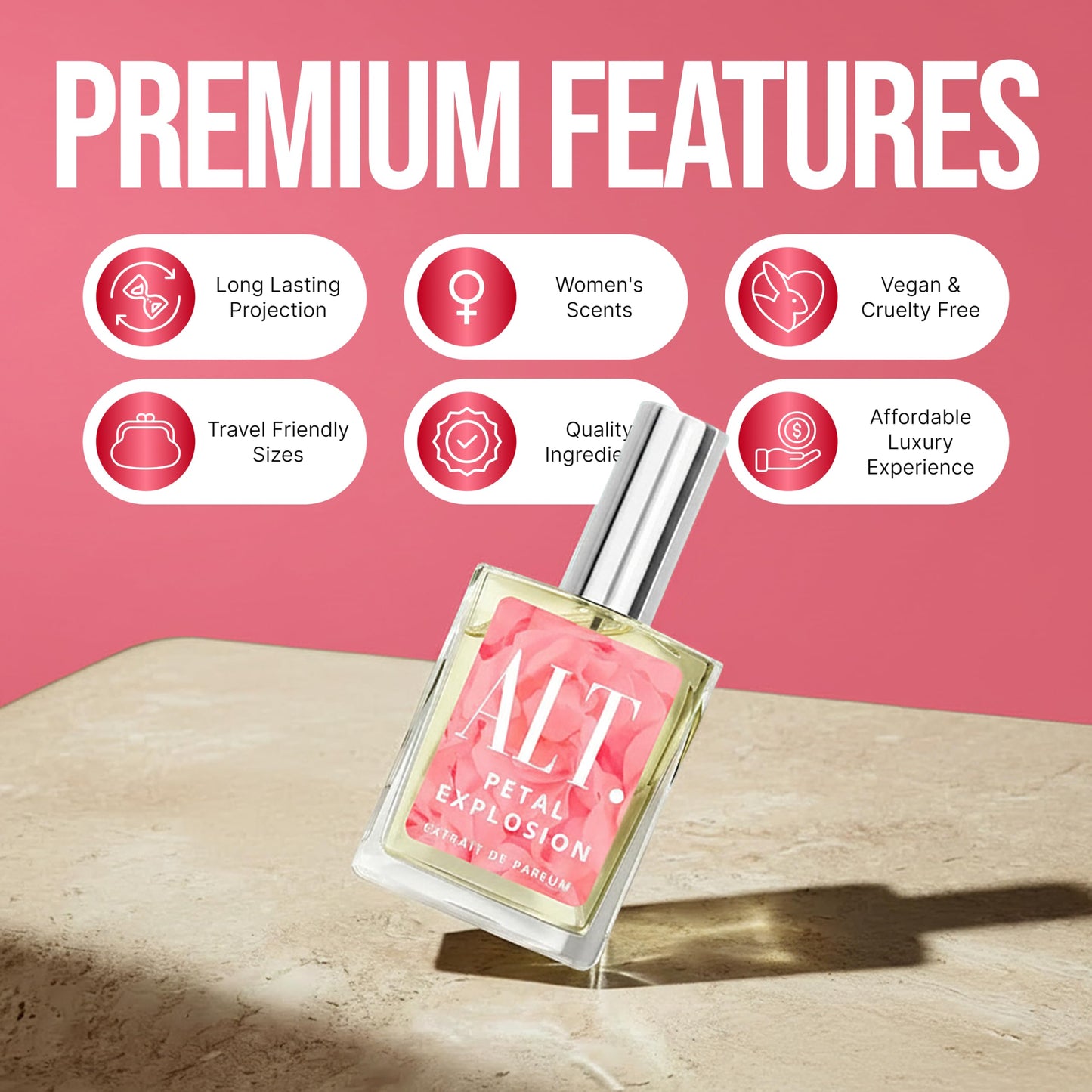 ALT. FRAGRANCES Petal Explosion - Inspired by Flower Bomb Perfume for Women, Extrait de Parfum, Long Lasting Floral Signature Luxury Women’s Fragrance, 100ml