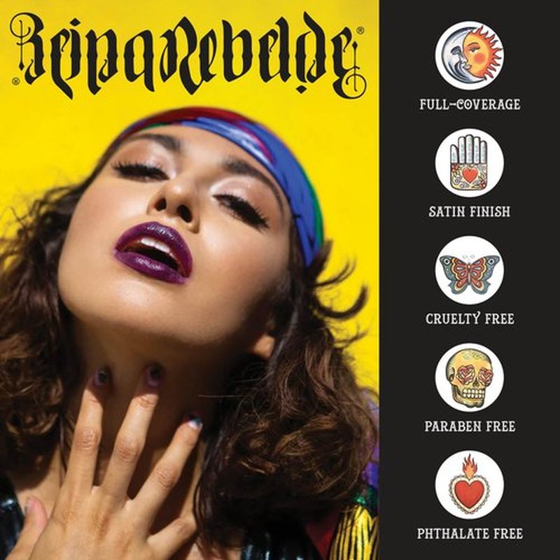 REINA REBELDE Niña Rica Bold Lip Color Stick High Pigmentation Warm Rose Nude Lipstick/Moisturizing Full-Coverage Satin Finish/High Density/Vegan/Cruelty, Paraben, and Phthalate-Free