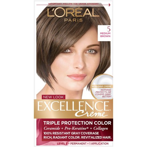 L'Oreal Excellence Creme, Medium Brown [5] 1 Each (Pack of 5)