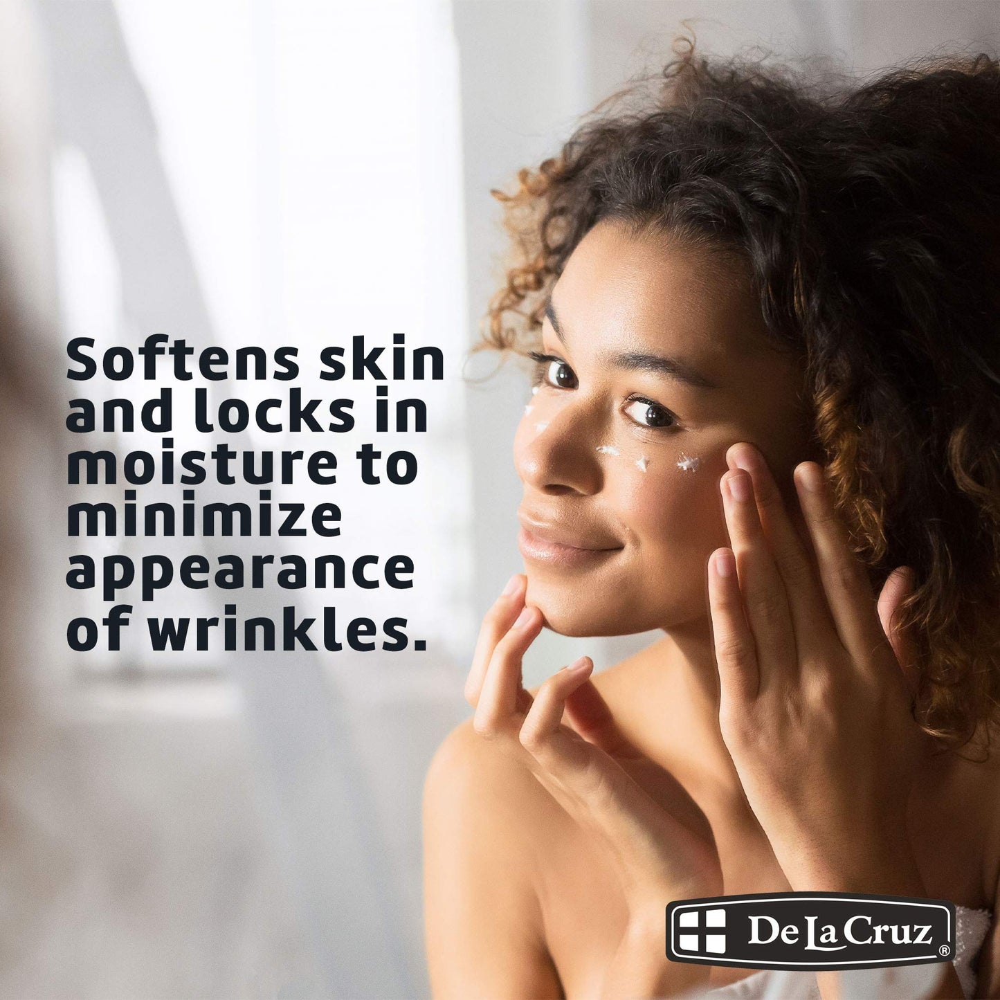 De La Cruz Vitamin E Cream Moisturizer for Face and Neck - Moisturizing Skin Care for All Skin Types - Made in USA, 2.6 oz Tube