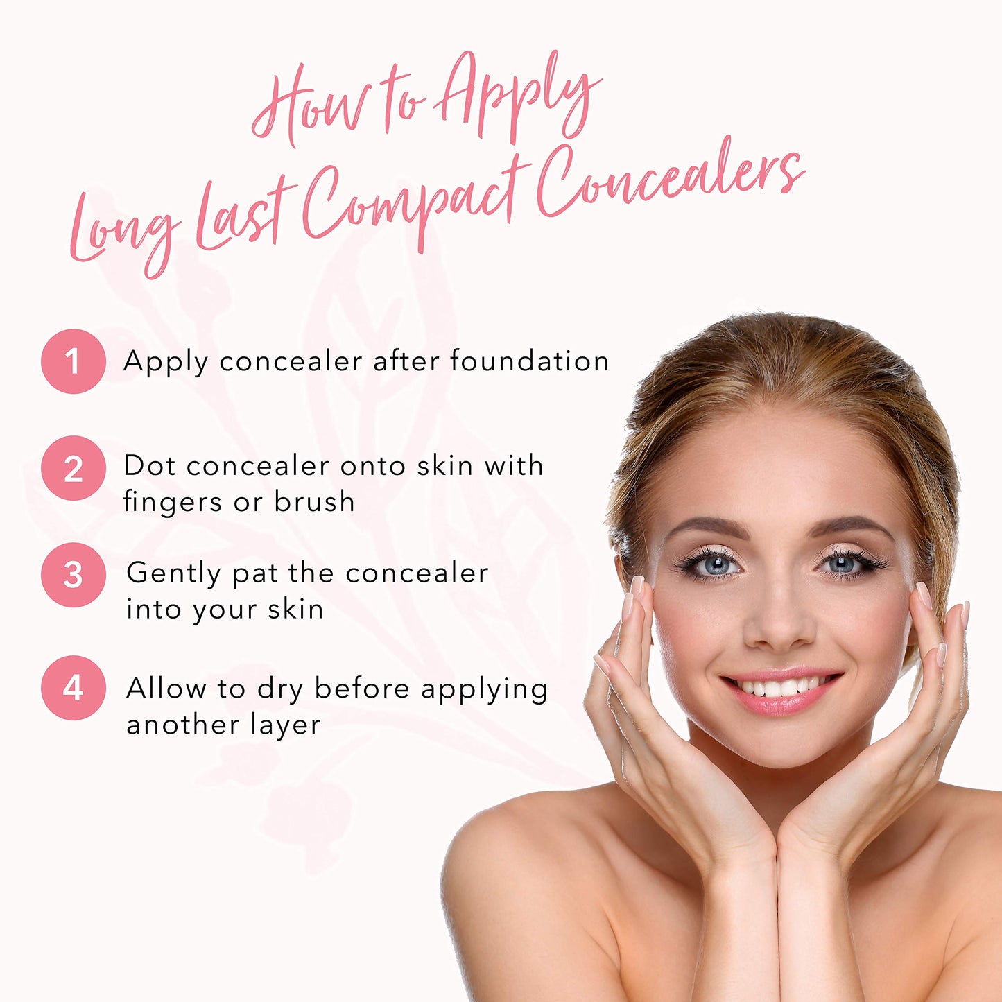 100% PURE Fruit Pigmented Long Last Compact Concealer, Golden Peach, Full Coverage Concealer, Diminish Dark Circles (Medium to Tan with Yellow Undertones) - 0.105 oz
