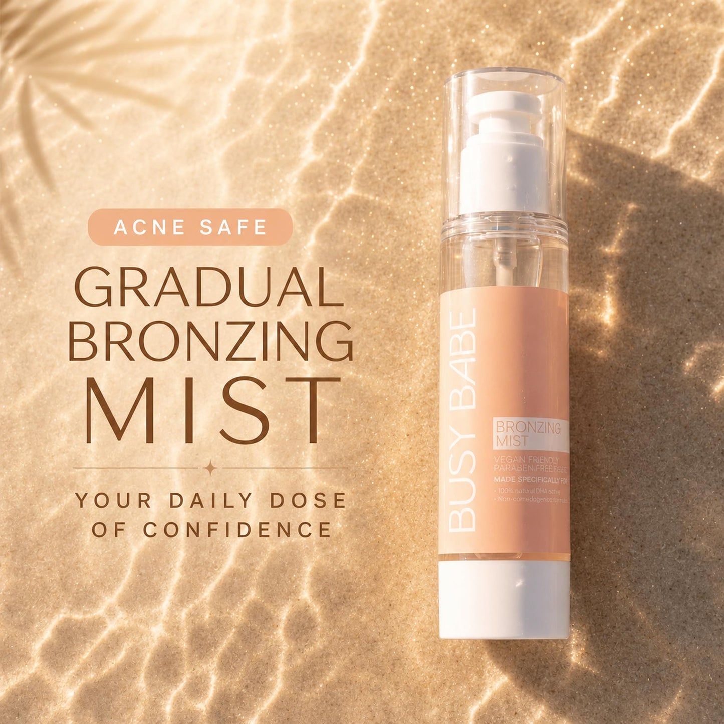 Bronzing Facial Tanning Mist - Face Tanner Spray For A Natural, Non-comedogenic Tan - Daily Self Tanning Mist With 100% Natural DHA Actives - Quick Tan Spray For Face - 3.38 Fl Oz